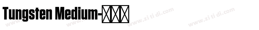 Tungsten Medium字体转换